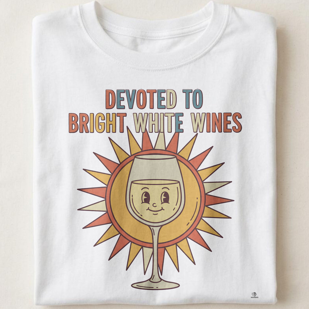 DEVOTED TO BRIGHT WHITE WINES | Funny Wine Lover T-shirt