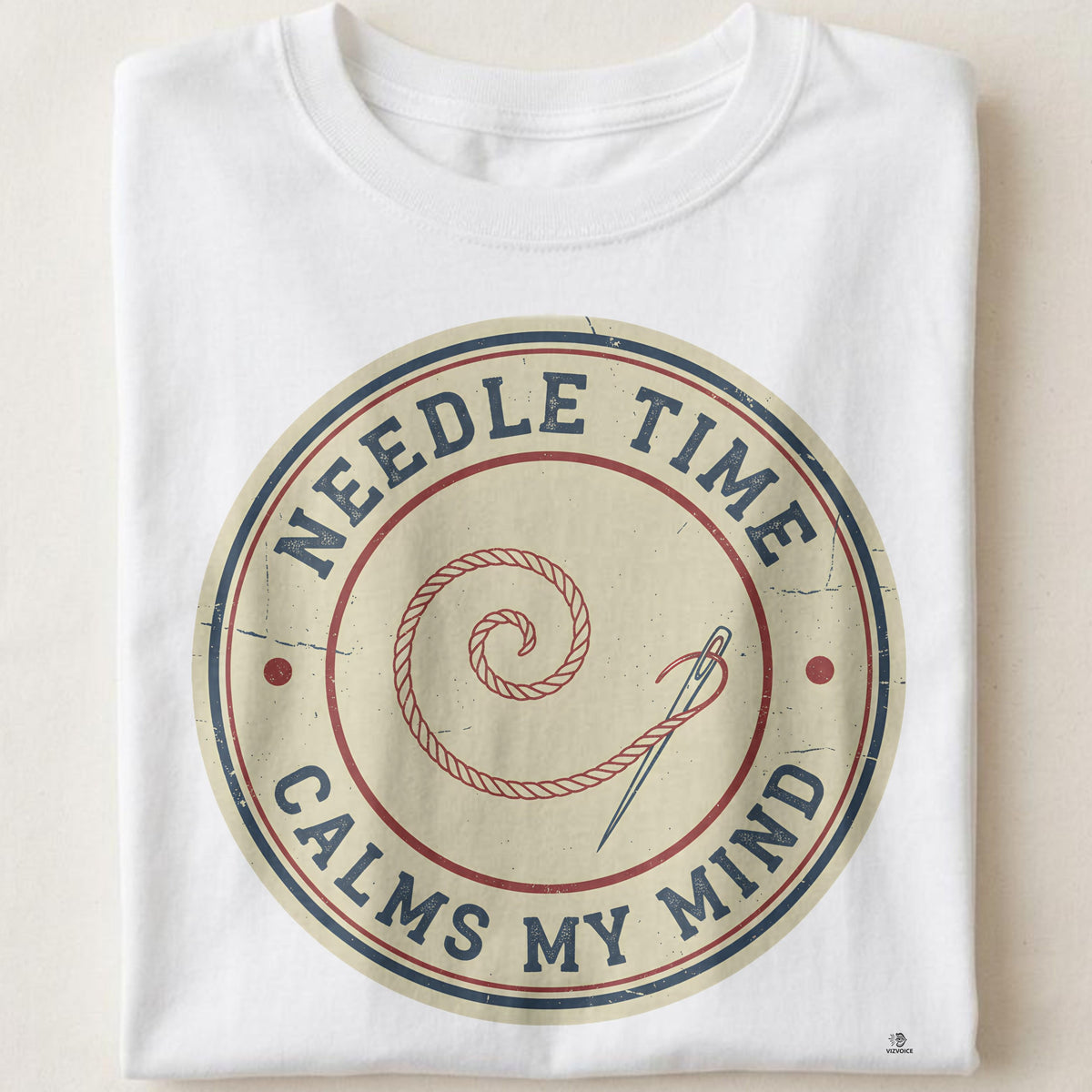 NEEDLE TIME CALMS MY MIND | Humorous Sewing T-Shirt