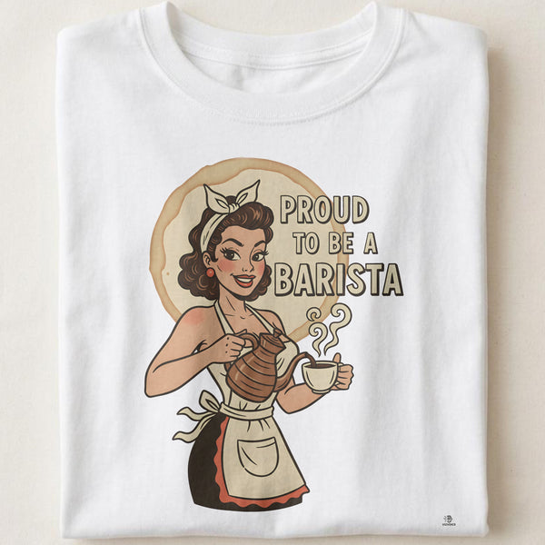 PROUD TO BE A BARISTA | Fun T-Shirt for Coffee Lovers