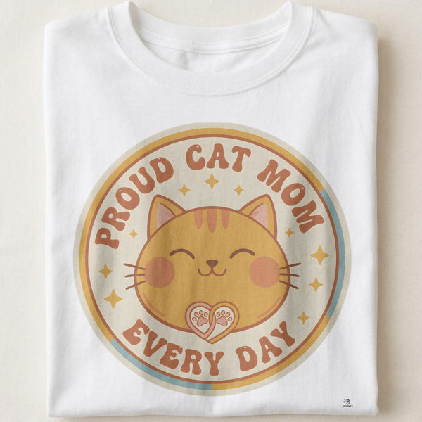 PROUD CAT MOM | Humorous Cat Mom T-shirt
