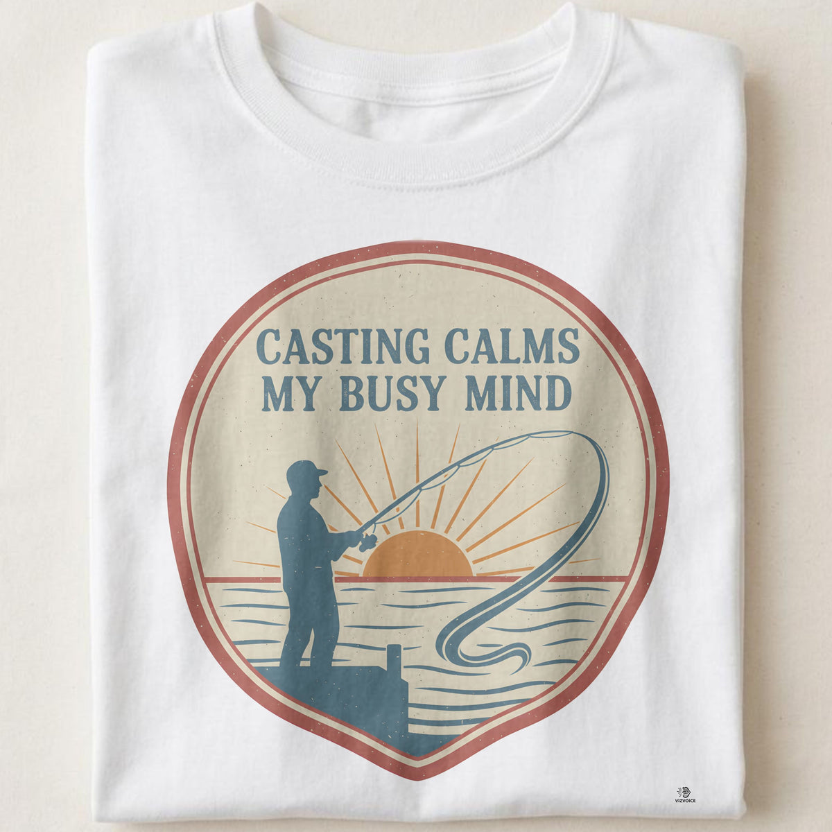CASTING CALMS MY BUSY MIND | Humorous Fishing T-Shirt