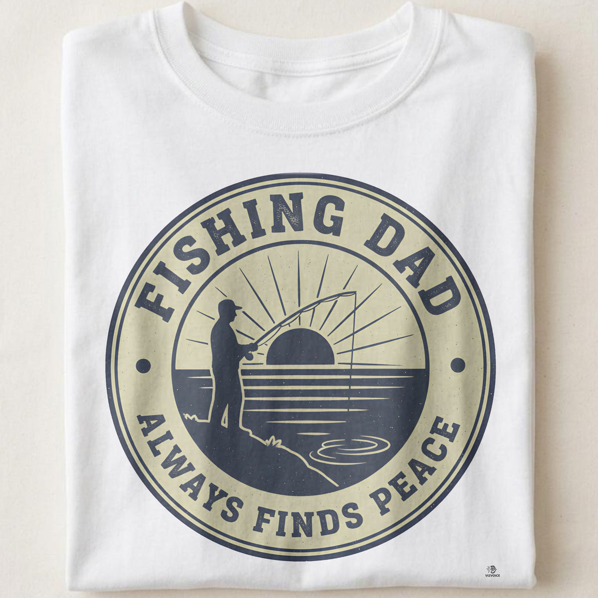 FISHING DAD ALWAYS FINDS PEACE | Relaxed T-Shirt for Dads