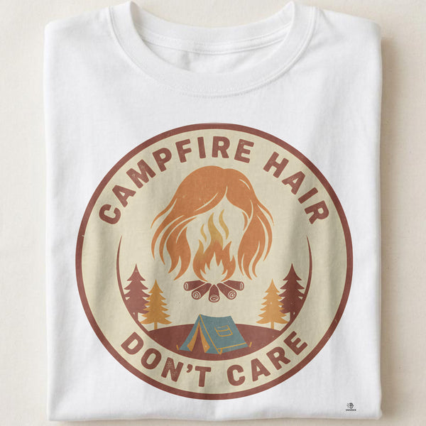CAMPFIRE HAIR DONT CARE | Adventure Seeker Camping T-Shirt