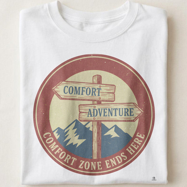 COMFORT ZONE ENDS HERE | Adventure Seeker T-Shirt