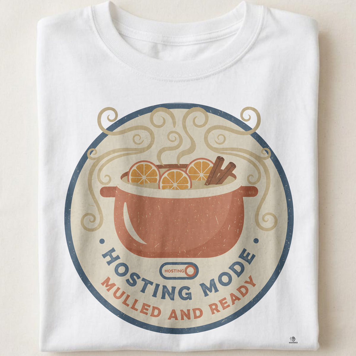 HOSTING MODE MULLED AND READY | Festive Christmas T-Shirt