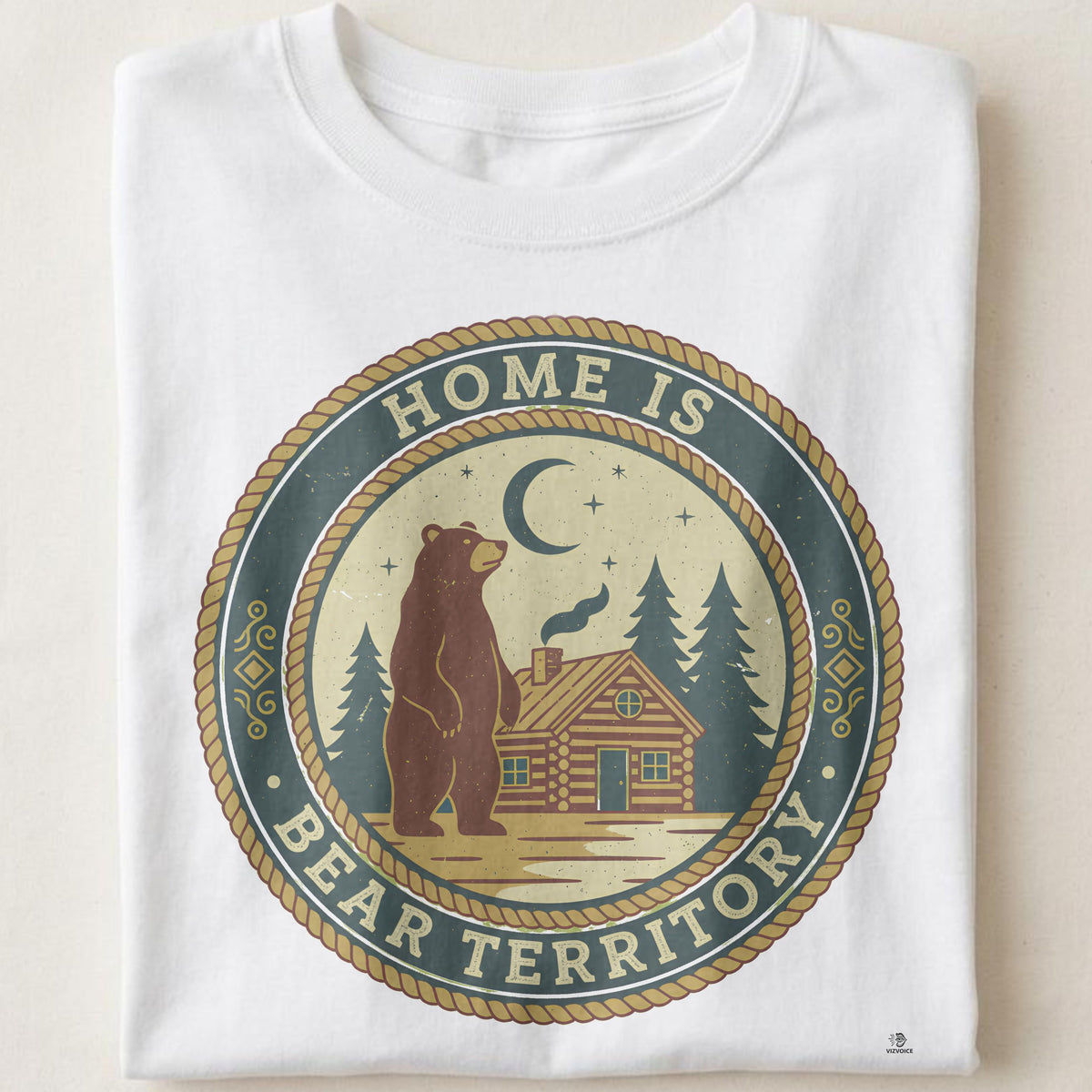 HOME IS BEAR TERRITORY | Cozy Bear Life T-Shirt
