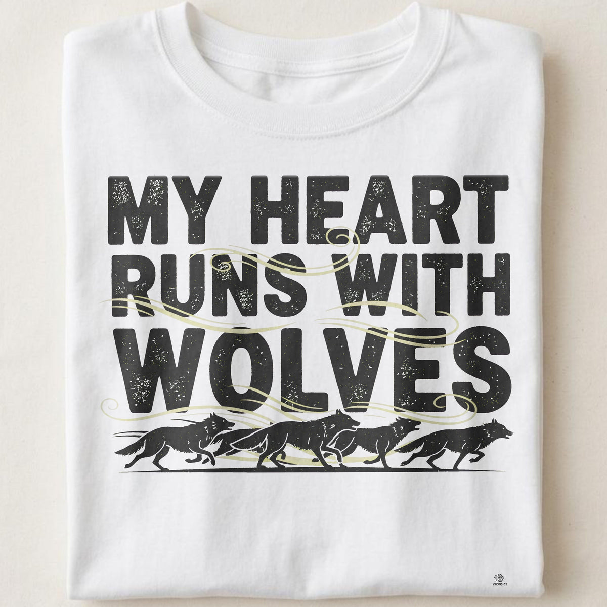 MY HEART RUNS WITH WOLVES | Wild Animal Spirit T-Shirt