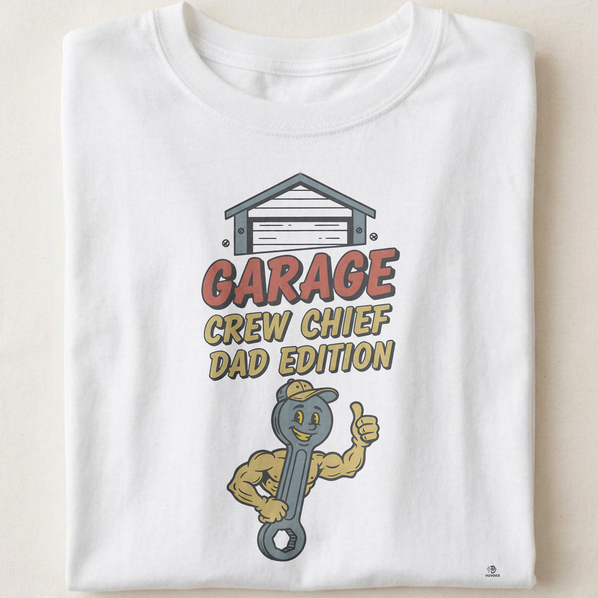GARAGE CREW CHIEF DAD EDITION | Funny T-Shirt for DIY Dads