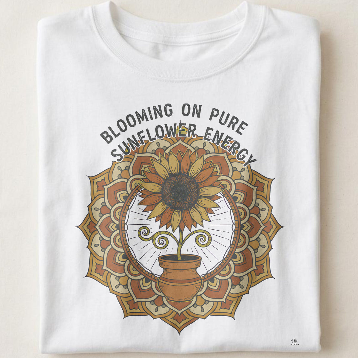 BLOOMING ON PURE SUNFLOWER ENERGY | Cheerful Sunflower T-shirt