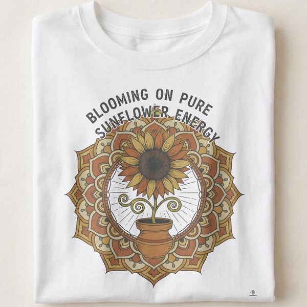 BLOOMING ON PURE SUNFLOWER ENERGY | Cheerful Sunflower T-shirt