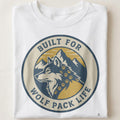 BUILT FOR WOLF PACK LIFE | Wild Animals T-Shirt - close up