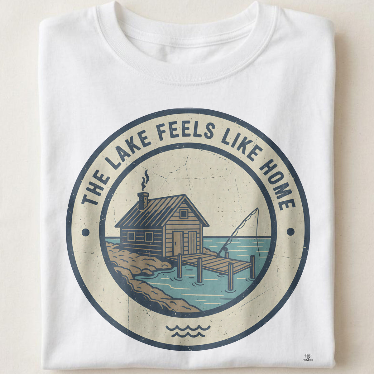 THE LAKE FEELS LIKE HOME | Cozy Fishing T-Shirt