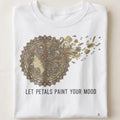 LET PETALS PAINT YOUR MOOD | Nature's Palette T-shirt - close up