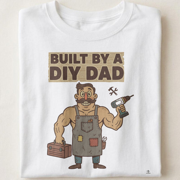 BUILT BY A DIY DAD | Funny T-shirt for Handy Fathers
