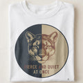 FIERCE AND QUIET AT ONCE | Mountain Lion T-Shirt - close up