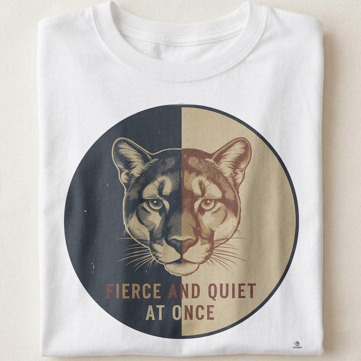 FIERCE AND QUIET AT ONCE | Mountain Lion T-Shirt