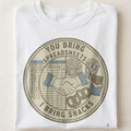 YOU BRING SPREADSHEETS I BRING SNACKS | Funny Office T-Shirt - close up