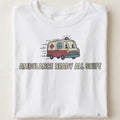 AMBULANCE READY ALL SHIFT | Funny EMT T-Shirt - close up