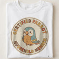 CERTIFIED PARROT HOUSEHOLD MEMBER | Funny Parrot Parent T-Shirt - close up