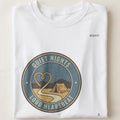QUIET NIGHTS LOUD HEARTBEAT | Camping T-Shirt for Purists - close up