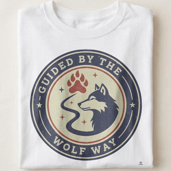 GUIDED BY THE WOLF WAY | Wild Animal Spirit T-Shirt