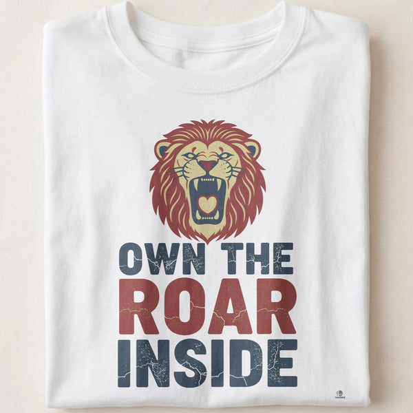 OWN THE ROAR INSIDE | Fierce Lion Heart T-shirt