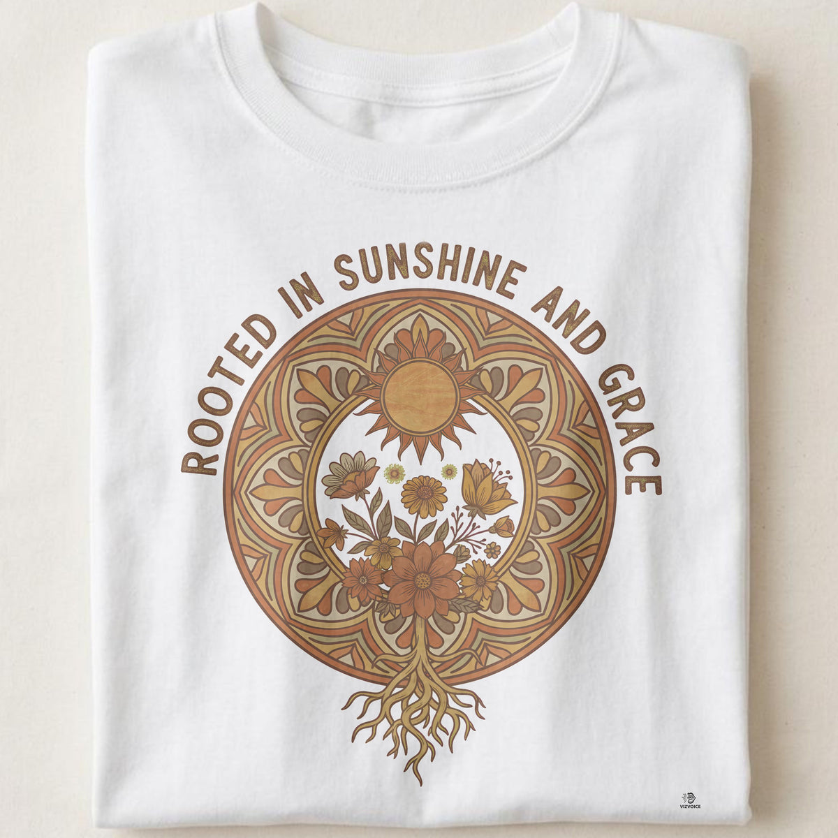ROOTED IN SUNSHINE AND GRACE | Wildflower Soul T-Shirt