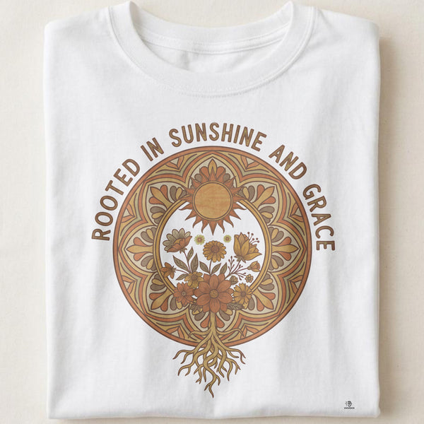 ROOTED IN SUNSHINE AND GRACE | Wildflower Soul T-Shirt