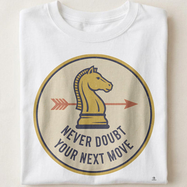 NEVER DOUBT YOUR NEXT MOVE | Motivational T-Shirt for Winners