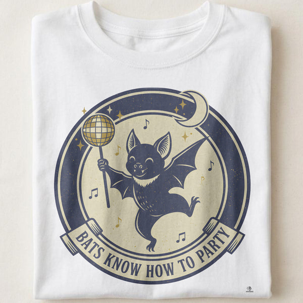 BATS KNOW HOW TO PARTY | Spooky Season T-shirt