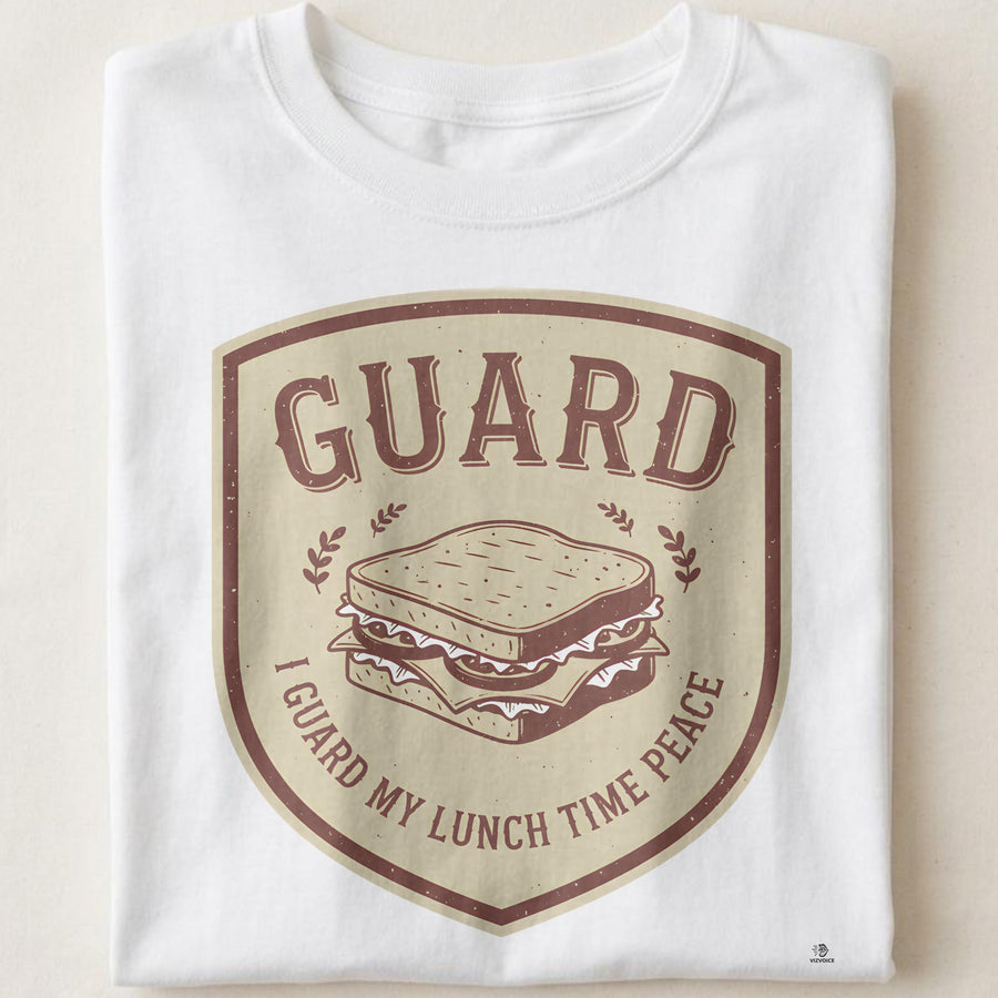 I GUARD MY LUNCH TIME PEACE | Funny Office Life T-Shirt