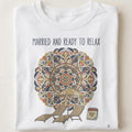 MARRIED AND READY TO RELAX | Funny Honeymoon T-Shirt - close up