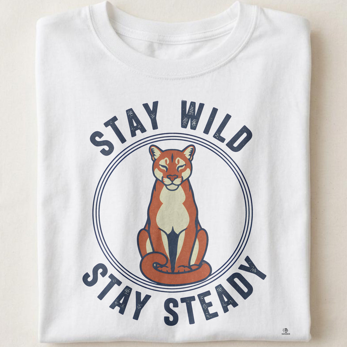 STAY WILD STAY STEADY | Mountain Lion Lover T-shirt
