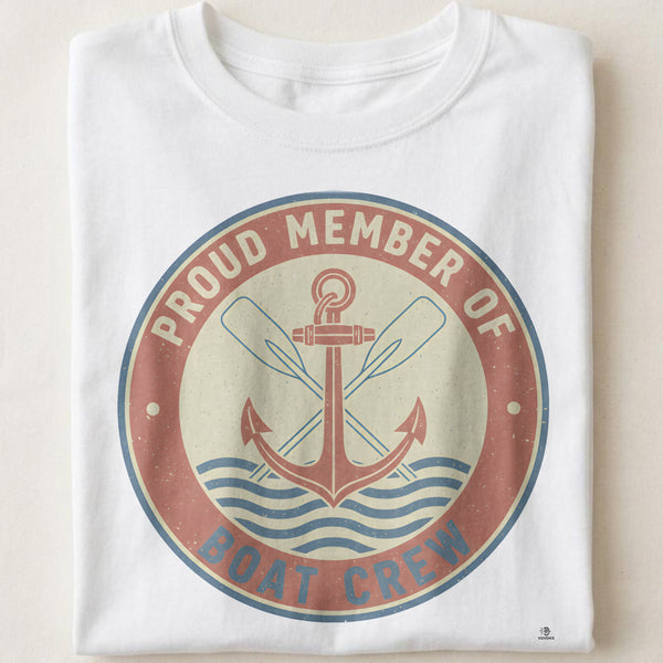 PROUD MEMBER OF THE BOAT CREW | Fun Fishing T-Shirt