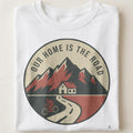 OUR HOME IS THE ROAD | Biker Couple T-Shirt - close up