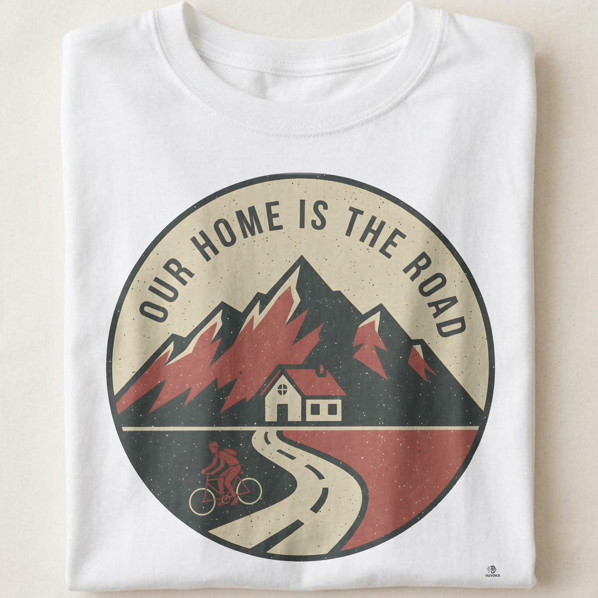 OUR HOME IS THE ROAD | Biker Couple T-Shirt