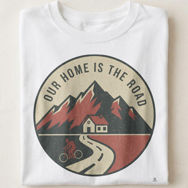 OUR HOME IS THE ROAD | Biker Couple T-Shirt