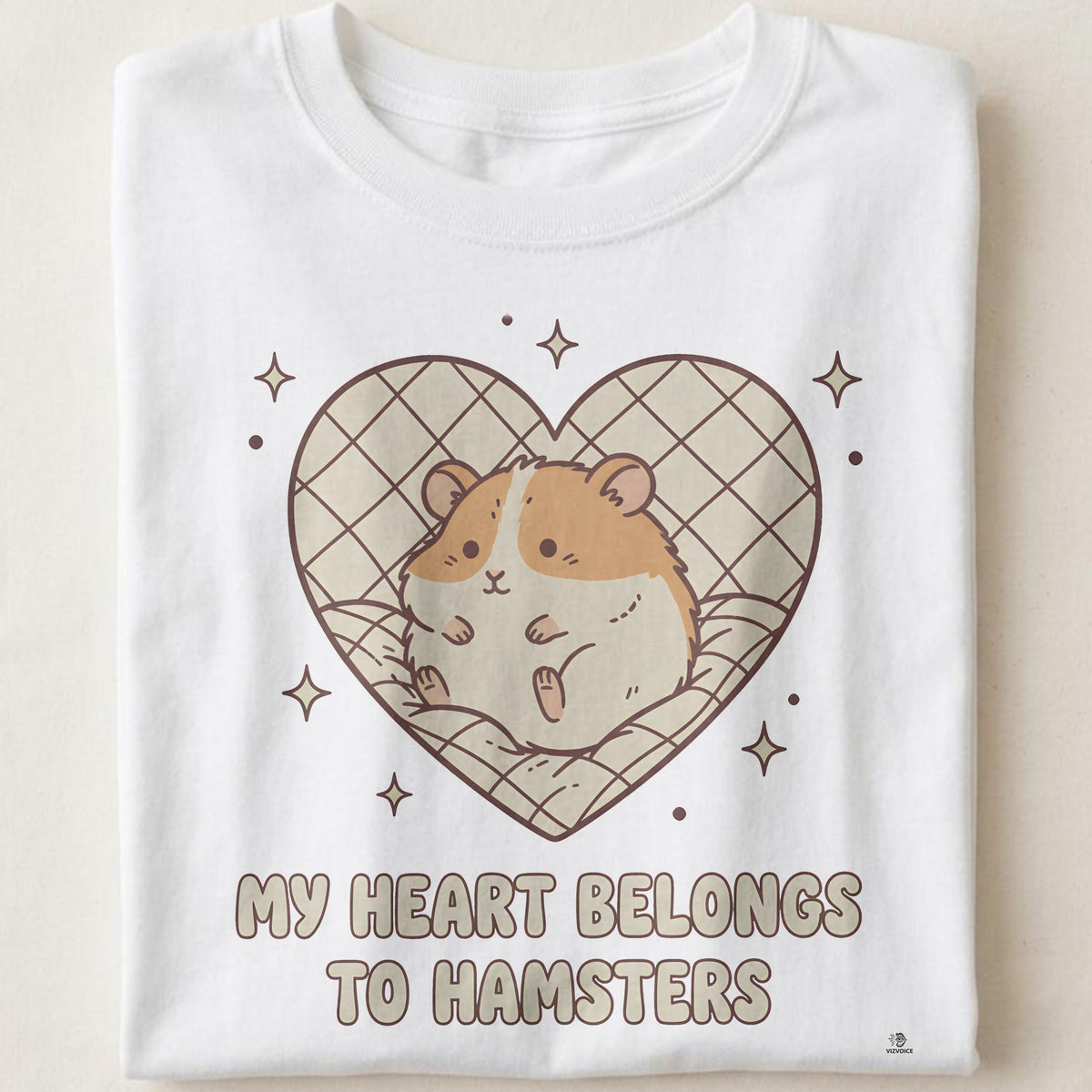 MY HEART BELONGS TO HAMSTERS | Adorable Hamster Parent T-Shirt