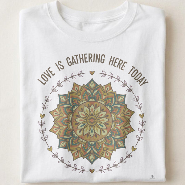 LOVE IS GATHERING HERE TODAY | Bridal Shower T-Shirt