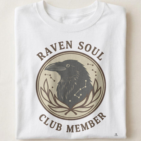 RAVEN SOUL CLUB MEMBER | Unique T-Shirt for Animal Lovers