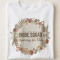 BRIDE SQUAD REPORTING FOR DUTY | Fun Wedding Party T-Shirt - close up