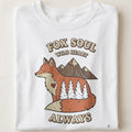 FOX SOUL WILD HEART ALWAYS | Wild Fox T-Shirt - close up
