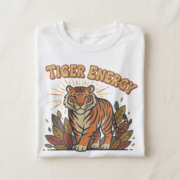 TIGER ENERGY | Wild Animal T-Shirt for Fun Lovers