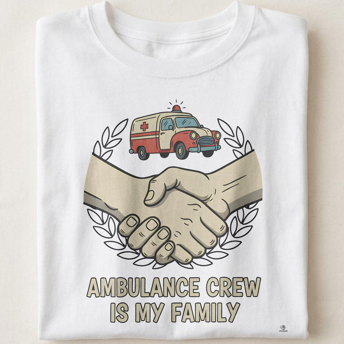 AMBULANCE CREW IS MY FAMILY | Funny Paramedic T-Shirt
