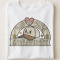 DAD OF GIRLS AND LOVING IT | Funny Dad T-Shirt - close up