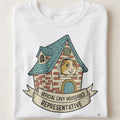 OFFICIAL CAVY HOUSEHOLD REPRESENTATIVE | Funny Guinea Pig T-Shirt - close up