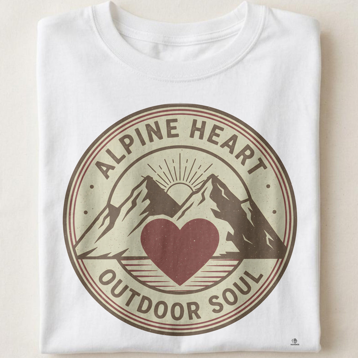 ALPINE HEART OUTDOOR SOUL | Mountain Life T-Shirt