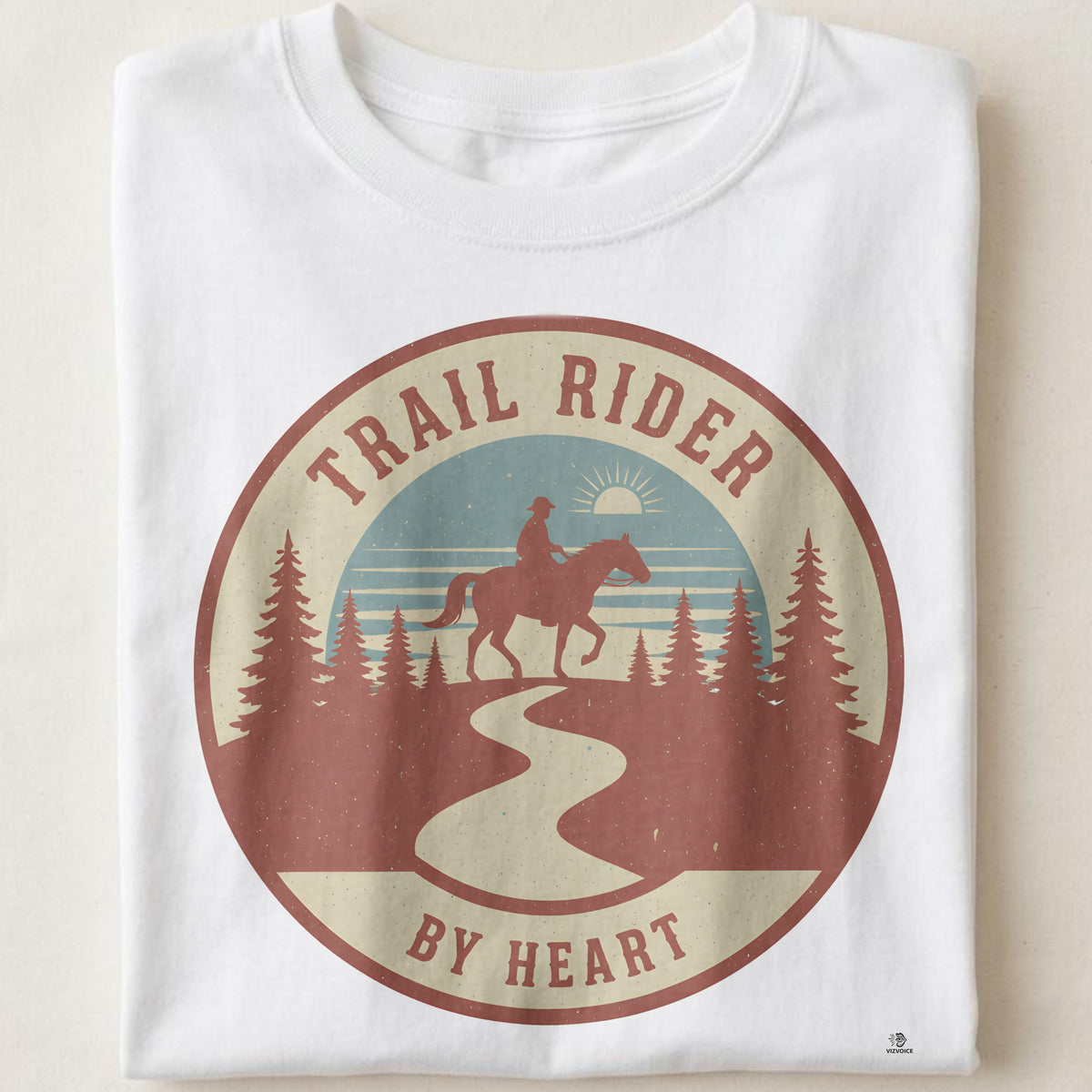 TRAIL RIDER BY HEART | Equestrian Adventure T-Shirt