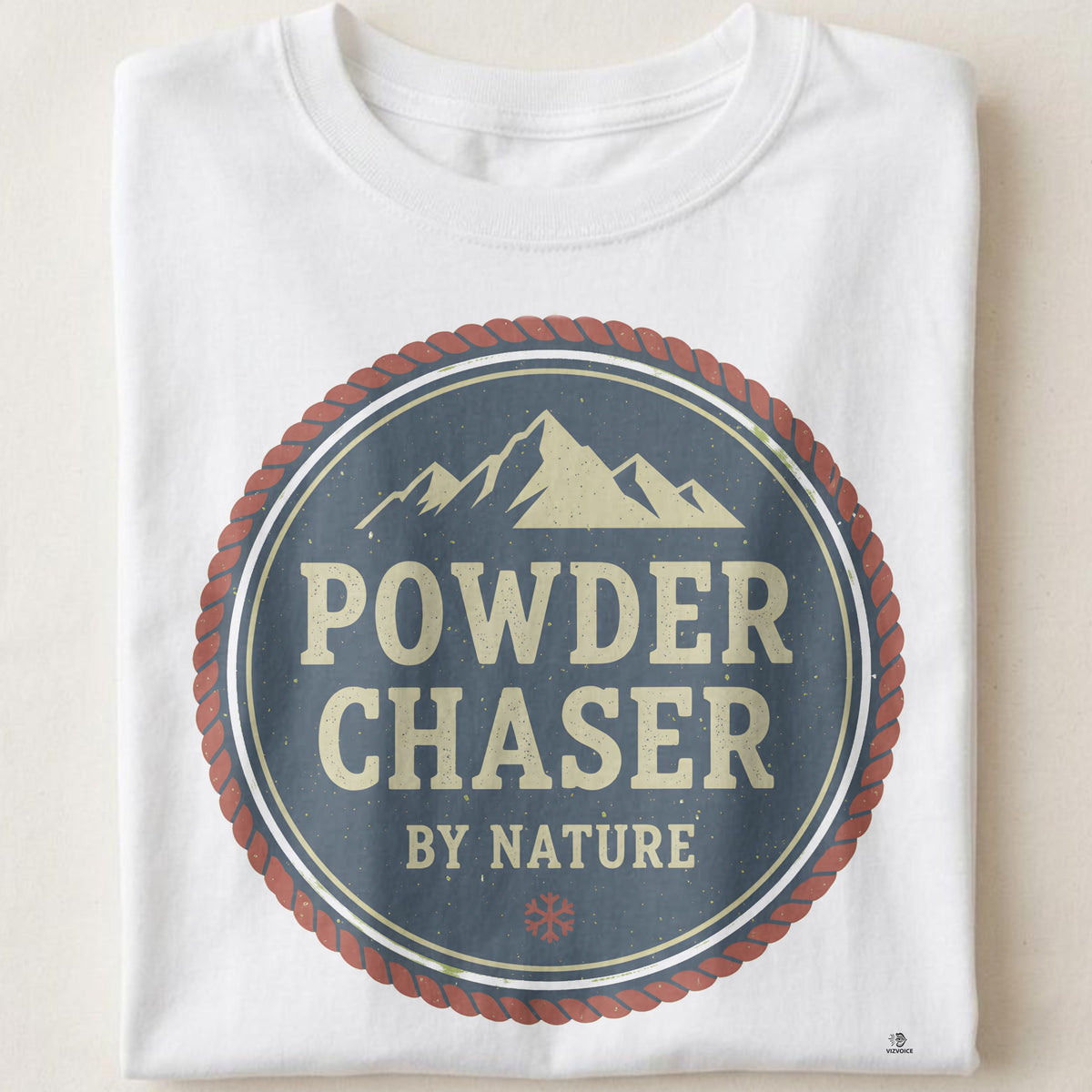 POWDER CHASER BY NATURE | Funny Skiing T-Shirt
