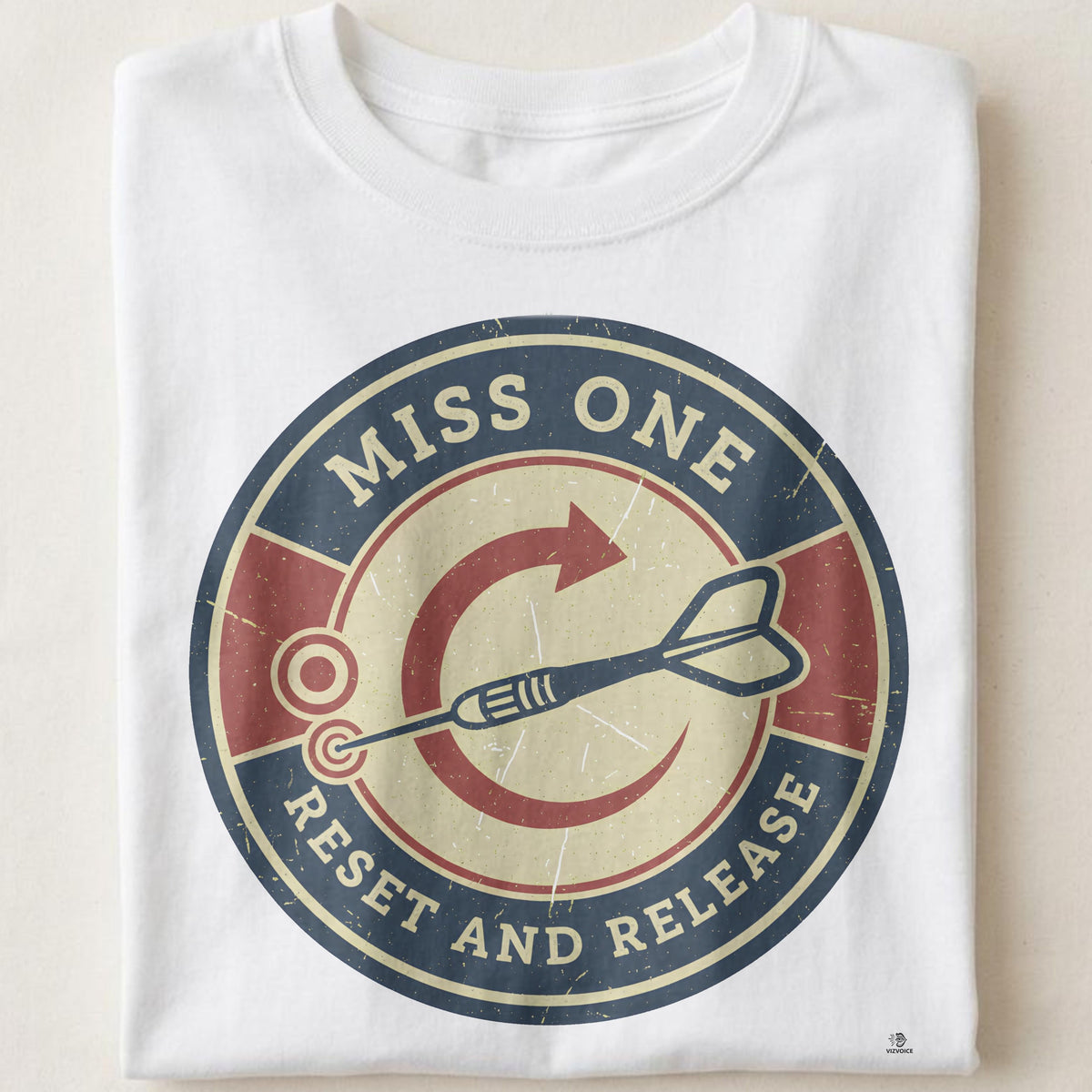 MISS ONE RESET AND RELEASE | Funny Darts T-Shirt